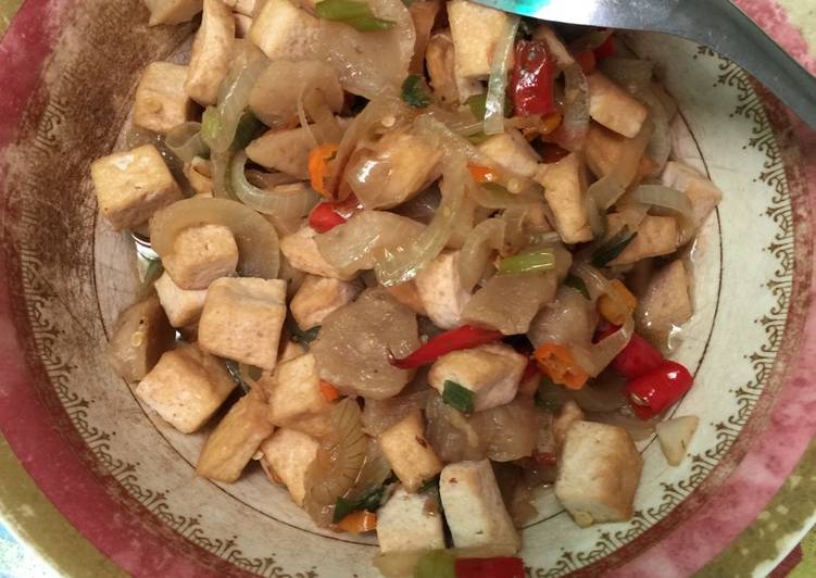 Resep Tumis Tahu campur bakso Anti Gagal