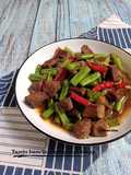 Tumis buncis daging sapi kecap