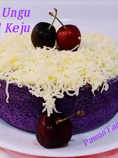 Foto resep Bolu Talas Ungu /Cake Taro toping keju