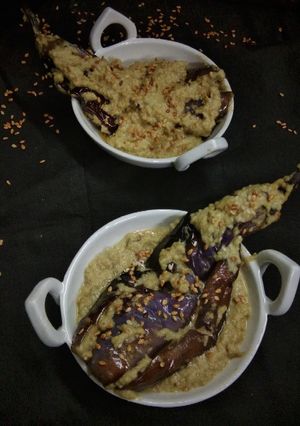 A picture of Sesame Brinjal.