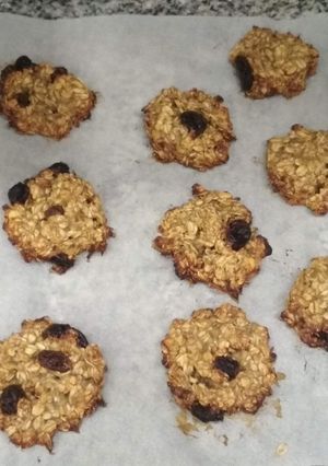 Una foto de Galletas de plátano y avena