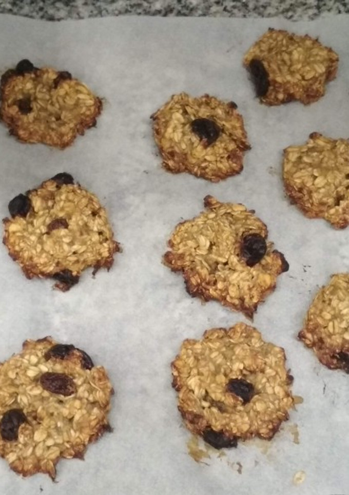 Una foto de Galletas de plátano y avena