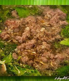 canh thịt bò nấu rau