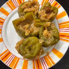 A picture of Stuffed capsicum.