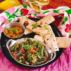 A picture of Bhindi masala chatpati masala bhindi (okra).