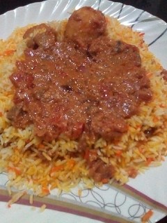 A picture of Beef biryani #authors marathon.