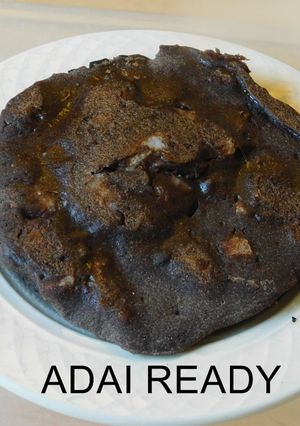 A picture of Sweet Ragi Adai (patties).