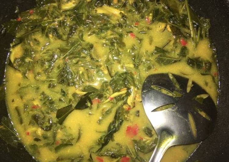 Resep Gulai Daun Singkong Teri, Bikin Ngiler