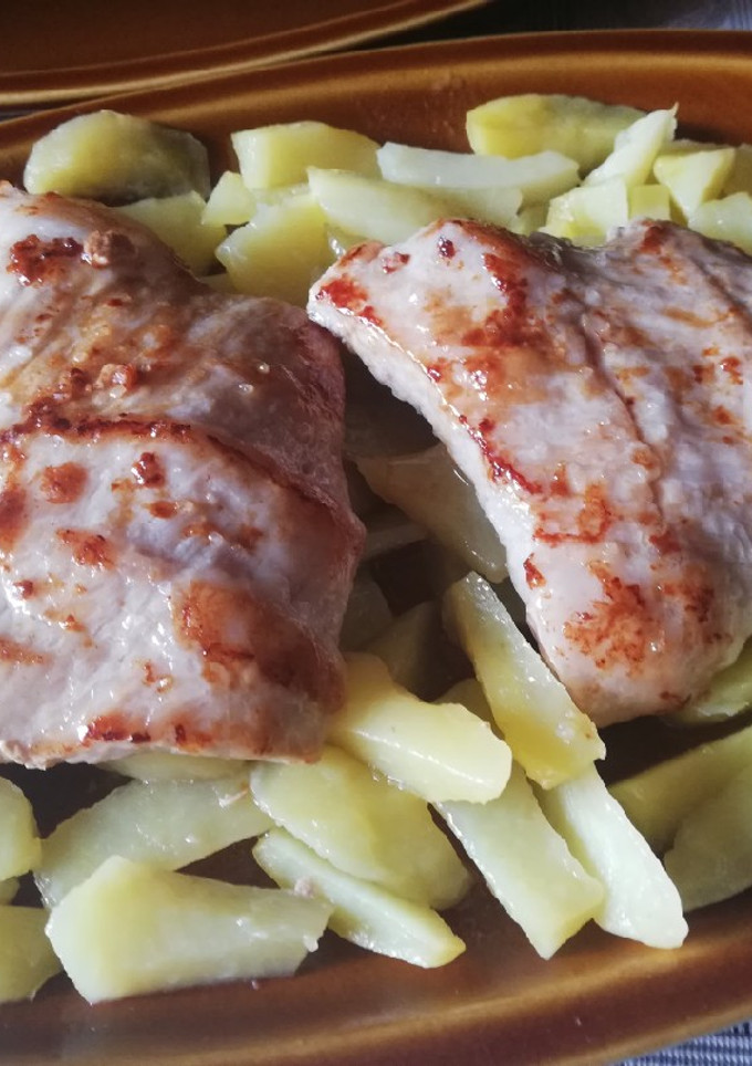 Una foto de Secreto ibérico a la plancha extra jugoso