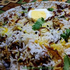 A picture of Mutton Biryani.