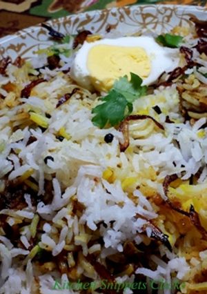 A picture of Mutton Biryani.