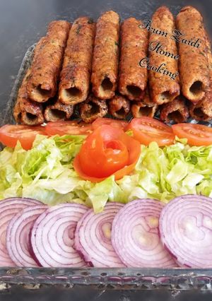 A picture of 🌭🥗 Restaurant Style Chicken Seekh Kebabs 🥗🌭 (eid especial).