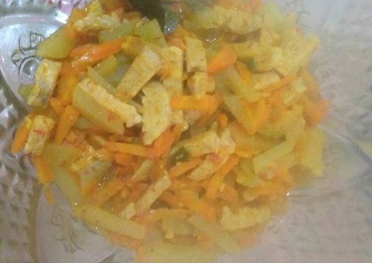 Resep Sayur labu wortel bumbu kuning, Bisa Manjain Lidah