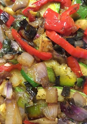 Una foto de Wok de verduras