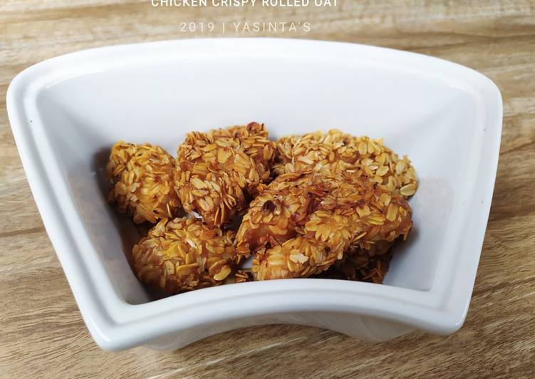 Bagaimana Menyiapkan Chicken Crispy Rolled Oat (Gluten Free), Bikin Ngiler