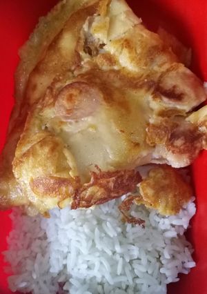Foto resep Telur dadar keju toping sosis