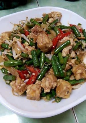 Foto resep Oseng tempe kacang panjang yummy