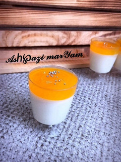 عکسی از دستور دسر پائیزی شیر و نارنگی🍊