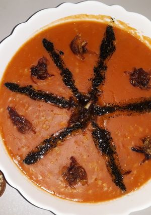 عکسی از دستور آش گندم به سبک خودم