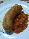 Chorizo con azafrán (tipo a la pomarola)