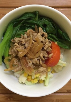 Foto resep Simple Chicken Donburi