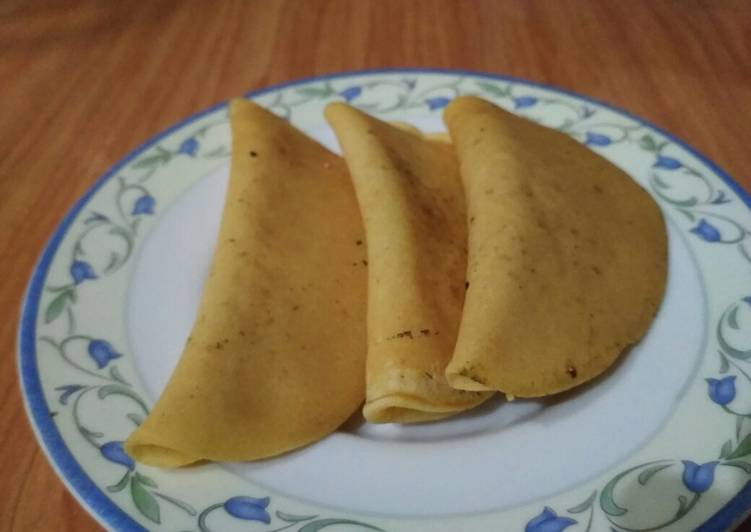 Pancake lipat coklat keju