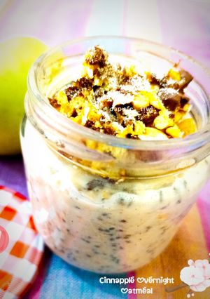 Foto resep Cinnamon Apple Overnight Oatmeal