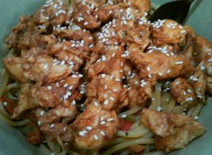 Foto resep Spagetti chicken smokey BBQ sauce