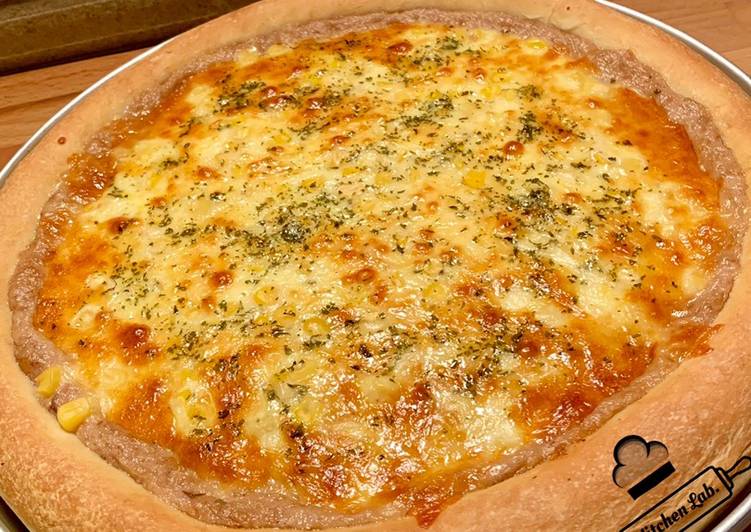 Cara Gampang Membuat Tuna Melt Pan Pizza (Basic Dough) Anti Gagal
