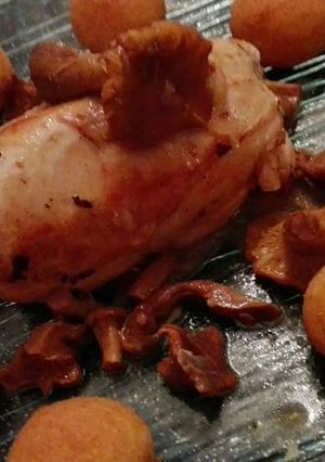 Une photo de Ballottines de volaille sauce girolles