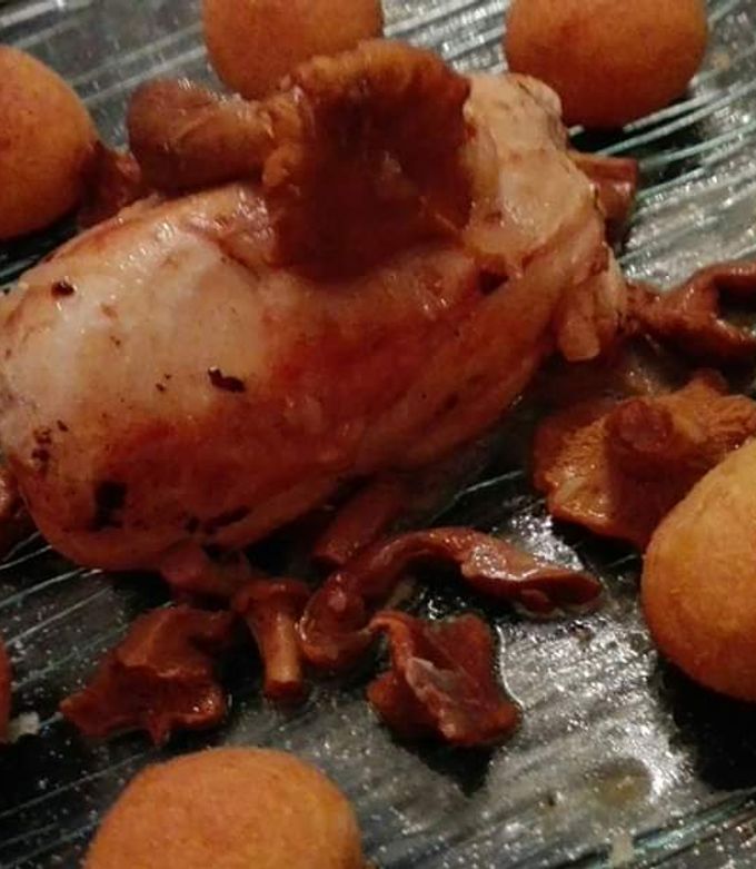 Une photo de Ballottines de volaille sauce girolles
