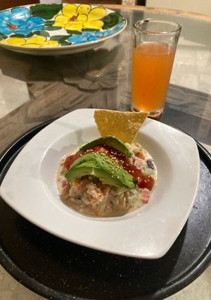 Una foto de Ceviche a la @Juregrill con Mayonesa