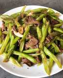 Đậu Co Ve Xào Tim Heo