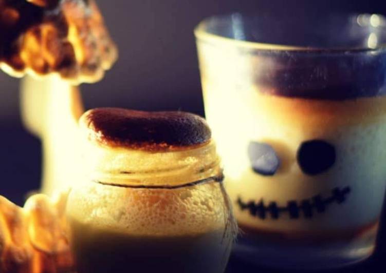 Flan japonés con bizcocho
