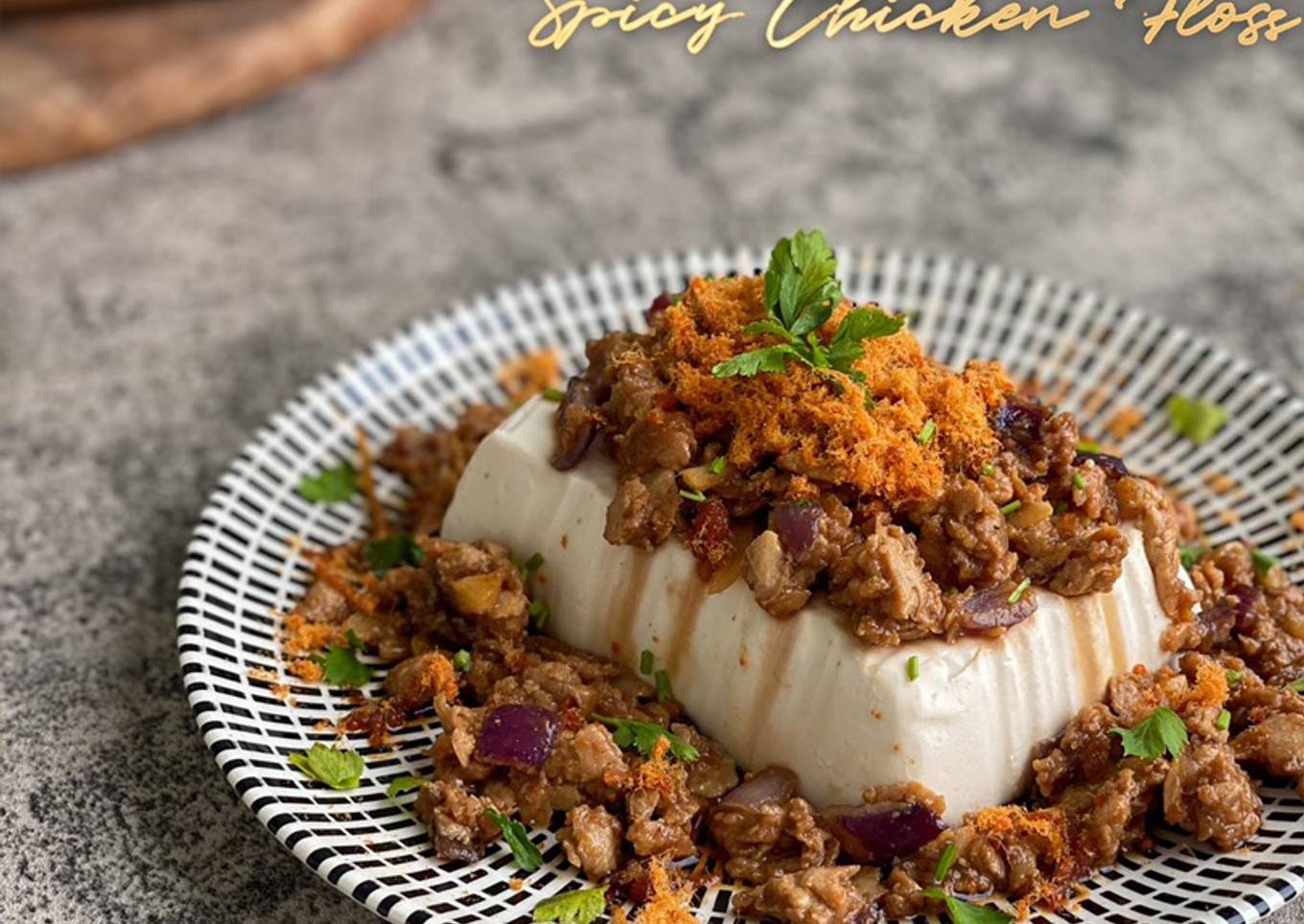 Tahu sutra kawat ayam pedas