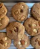 Galletas de avena, harina de coco y almendra