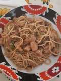 Chop suey con spaghetti