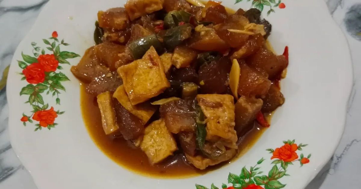 Tumis Kikil Terong Tahu Cabe Hijau