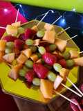 Brochetas de frutas