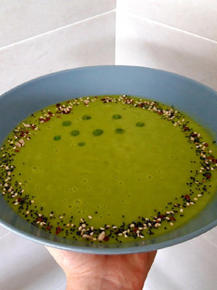 Una foto de Crema de guisantes