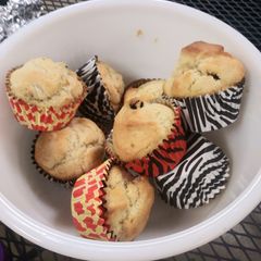 A picture of Orange Cherry Gluten Free Muffins.