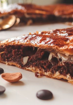 Une photo de Frangipane au chocolat et amandes
