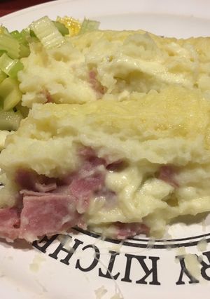 Una foto de Pastel de jamón y queso