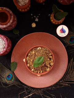 A picture of Dhaniya Panjiri.