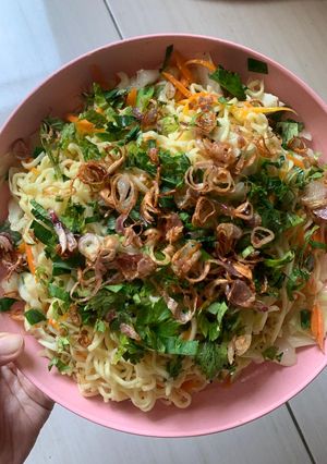 Foto resep Mie berkat ala selamatan / syukuran /