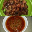 Sambal terasi + ayam goreng