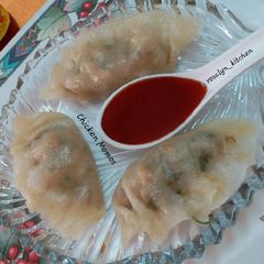 Chicken Momos A picture of Chicken Momos.