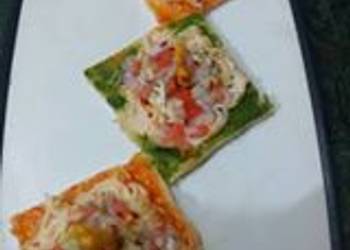 Easy Fast Cooking Noodles nest on bread Delicious Simple