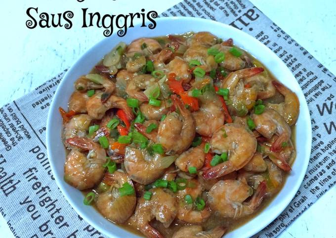 Udang Masak Saus Inggris