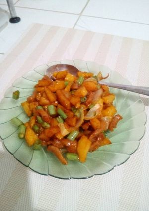 Foto resep Tumis kentang ayam kecap